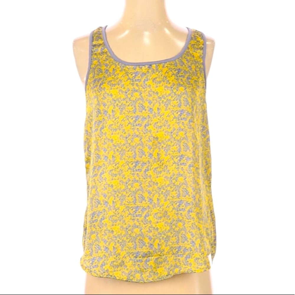 Robin K sleeveless yellow blouse, size small